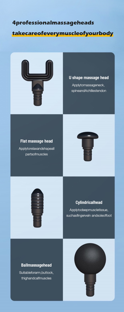 Portable Deep massager head